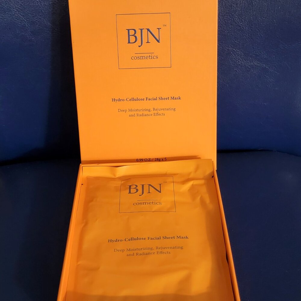 BJN Cosmetics Hydro Cellulose Facial Sheet Mask Box of 5